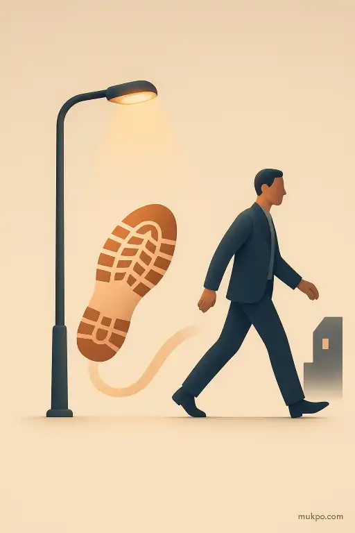 When a streetlight began syncing its blink to residents footsteps