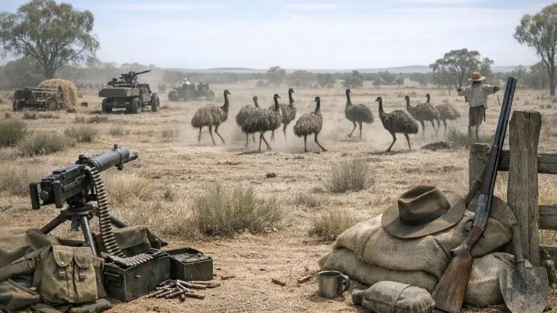 When soldiers and farmers clashed with emus in 1932 Western Australia and the birds won