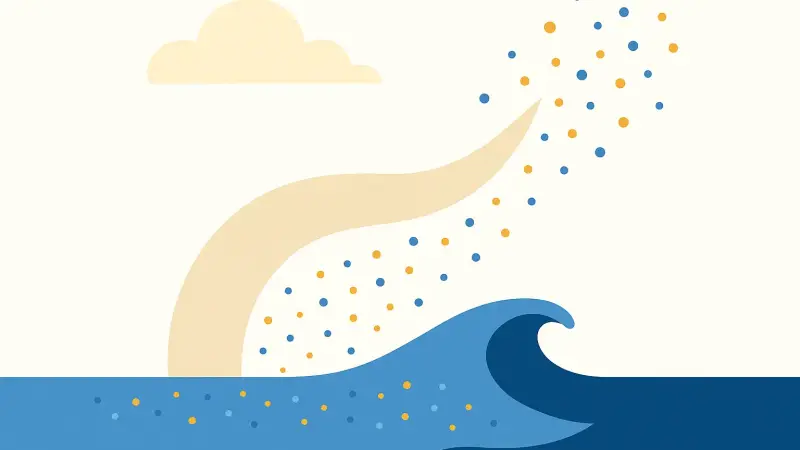 Where microplastics go when dust lifts off the ocean