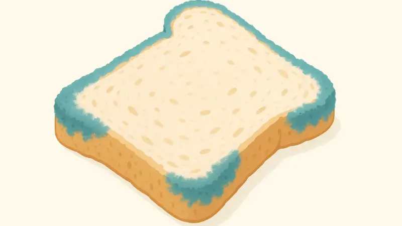 Why blue mold appears first on bread edges