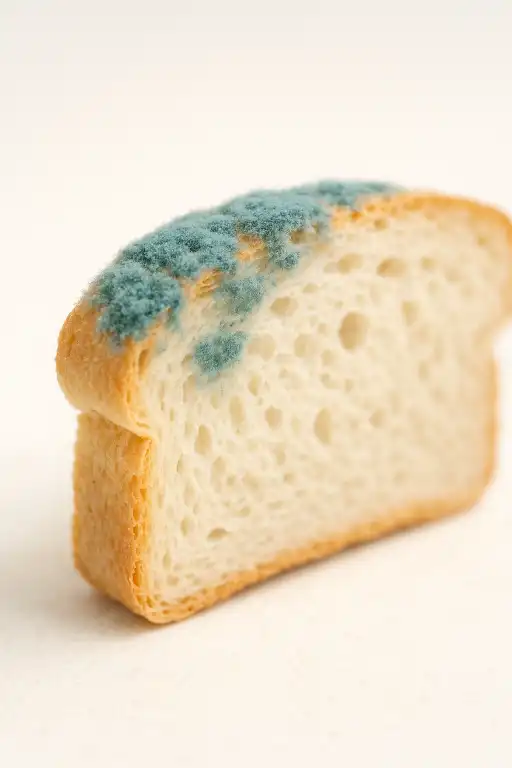 Why blue mold appears first on bread edges