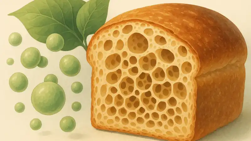 Why bread yeast bubbles leave honeycomb holes in dough