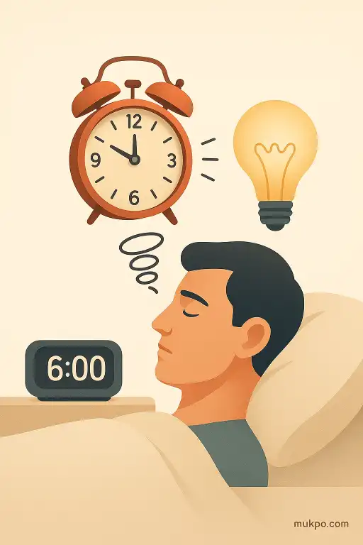 Why do we wake up right before the alarm