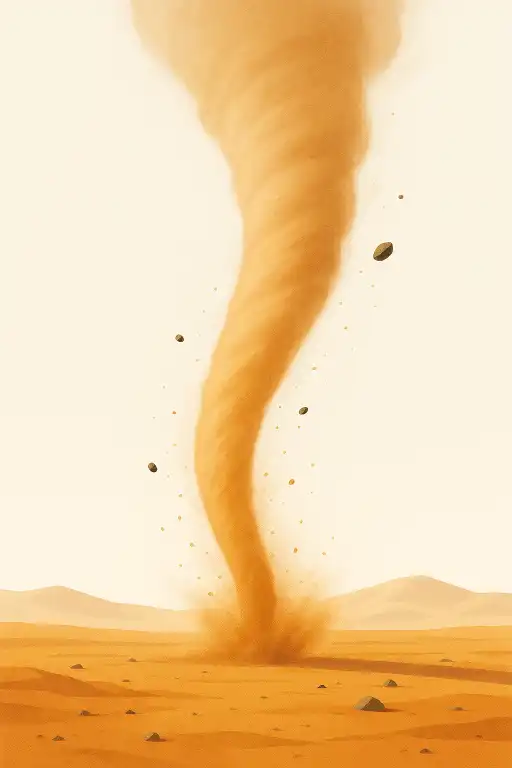 Why Martian dust devils can fling pebbles across plains