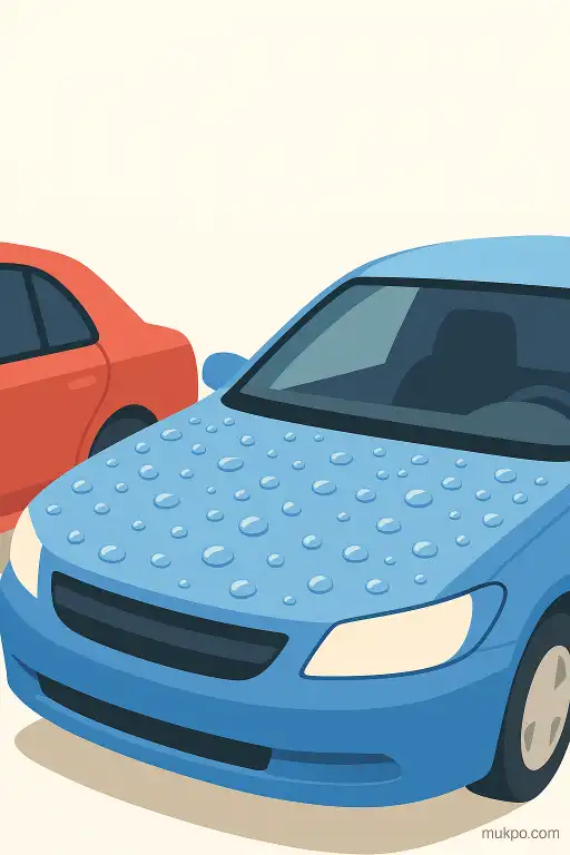 Why morning dew forms on some car hoods and not others