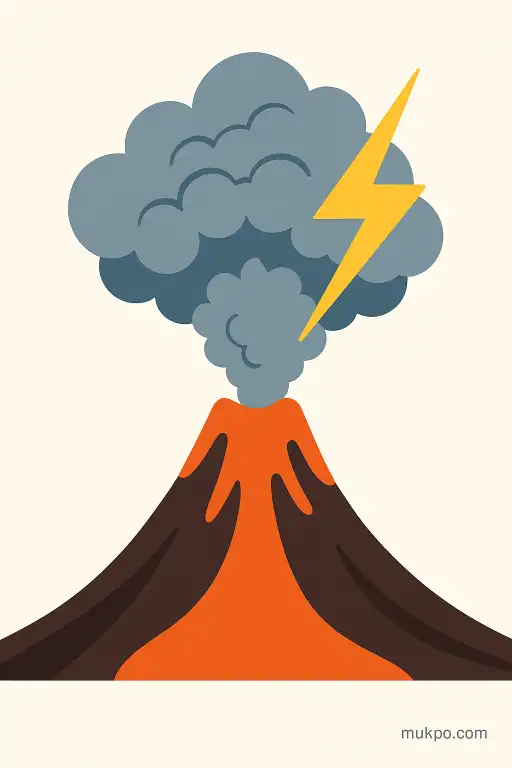 Why some volcanoes make lightning during eruptions