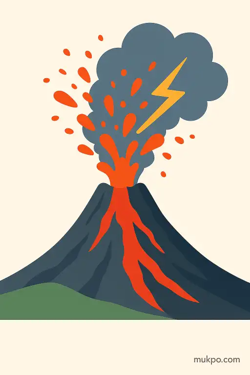 Why some volcanoes make lightning during eruptions
