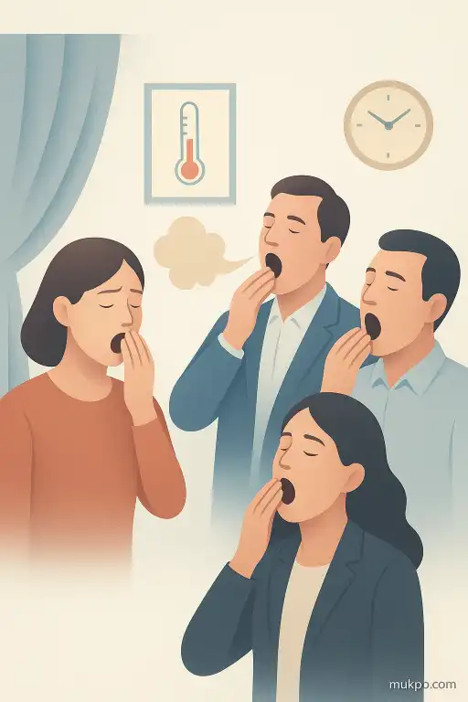 Why yawns spread across a room even when people are strangers