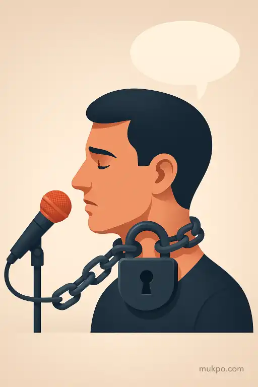 Why your throat tightens before you speak in public