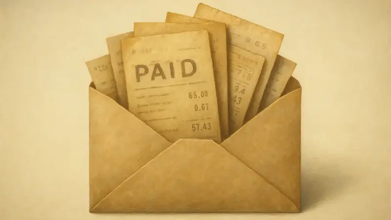 A hidden stash of decades old receipts that paid someone s rent