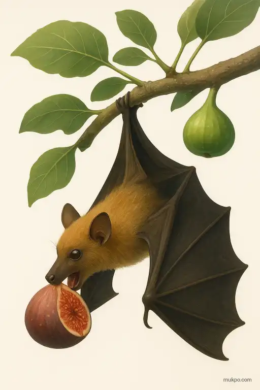 A rainforest bat that farms figs by planting seeds