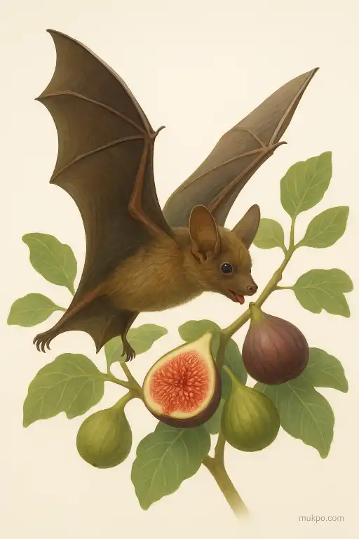 A rainforest bat that farms figs by planting seeds