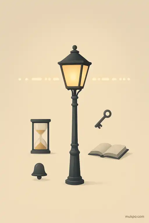 A streetlight that has blinked in perfect Morse for decades