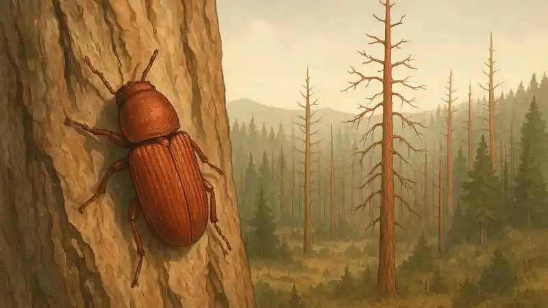 How a bark beetle epidemic transformed 20th century North American forests