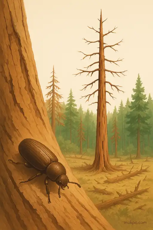 How a bark beetle epidemic transformed 20th century North American forests