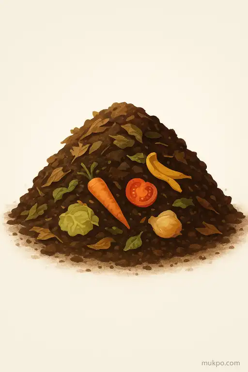 How backyard compost heaps generate heat and reduce food waste