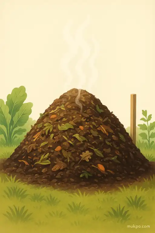 How backyard compost heaps generate heat and reduce food waste