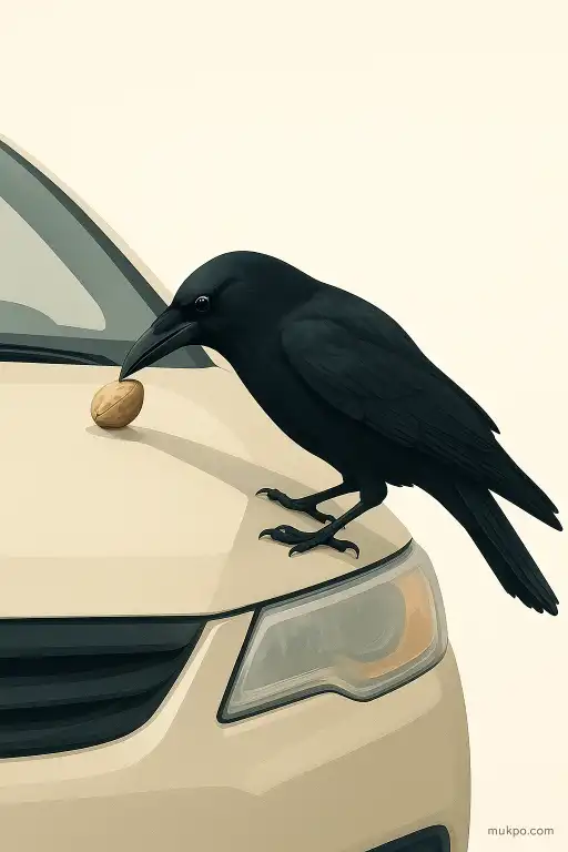 How crows use cars to crack nuts