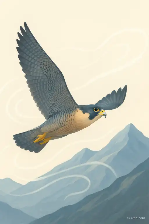 How peregrine falcons harness mountain winds to reach dive speeds