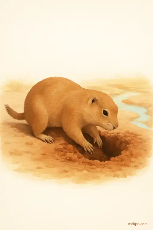 How prairie dogs shape rivers by digging
