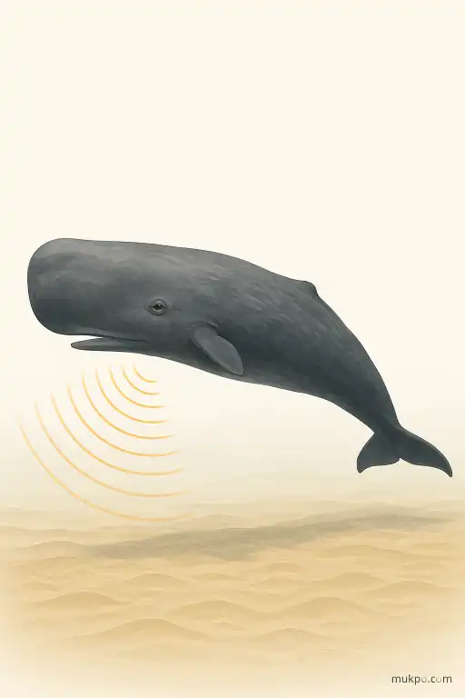 How sperm whale clicks sketch the seafloor
