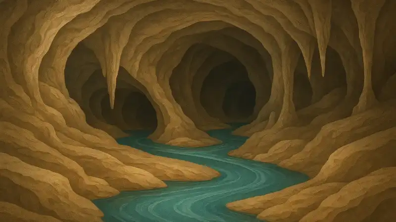 How subterranean rivers hollow out caves through chemical weathering