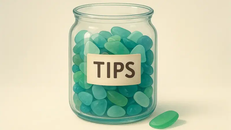 The bar where tips were paid in rare sea glass found at low tide