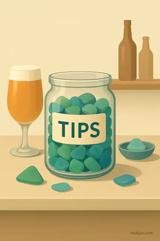 The bar where tips were paid in rare sea glass found at low tide