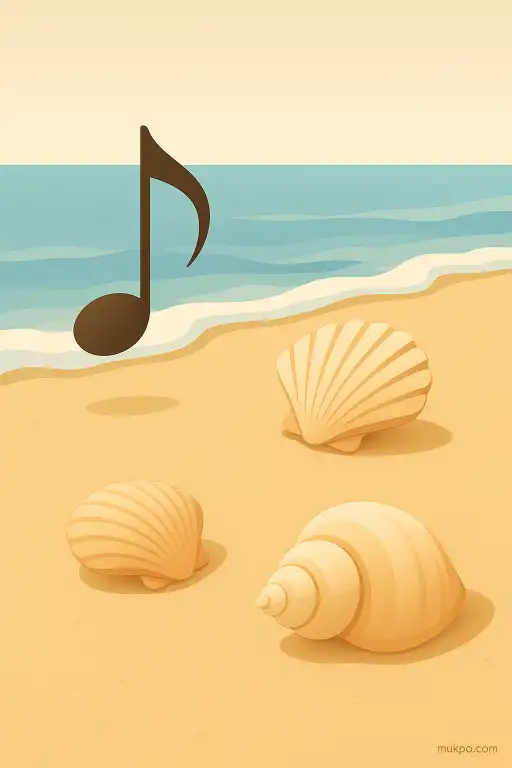 The beach where certain shells sing when the tide goes out