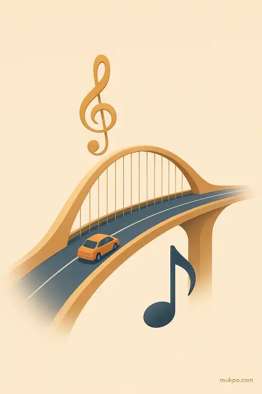 The bridge that plays a melody when cars drive over it