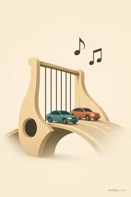 The bridge that plays a melody when cars drive over it