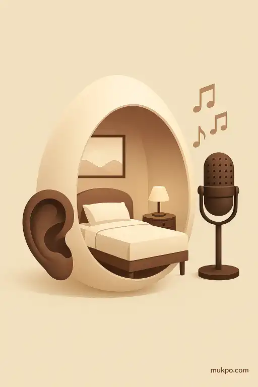 The hotel room shaped like an egg people book for its strange acoustics