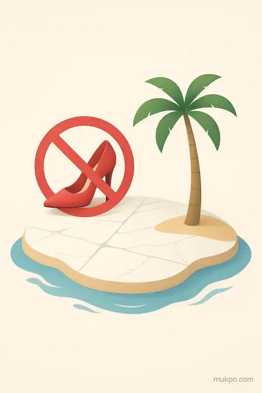 The island that outlawed high heels to protect marble floors