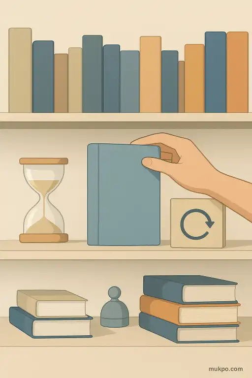 The library shelf that adds new titles while no one is looking