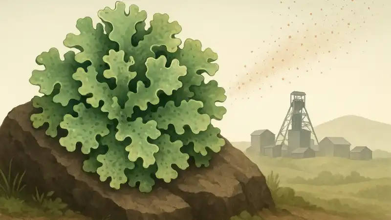 The lichen that eats airborne metals in mining towns