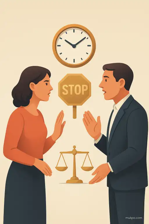 The pause when two people start talking at once and who yields