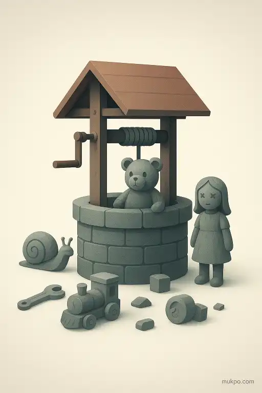 The petrifying well that turns lost toys to stone