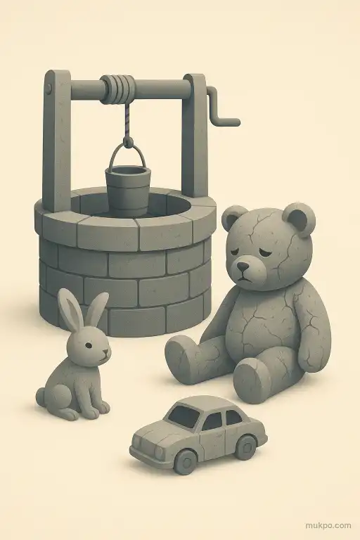 The petrifying well that turns lost toys to stone