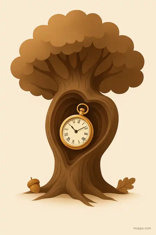 The pocket watch found fused inside an old oak’s heartwood