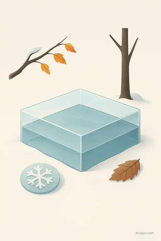 The pond that freezes into perfectly clear glass overnight every winter