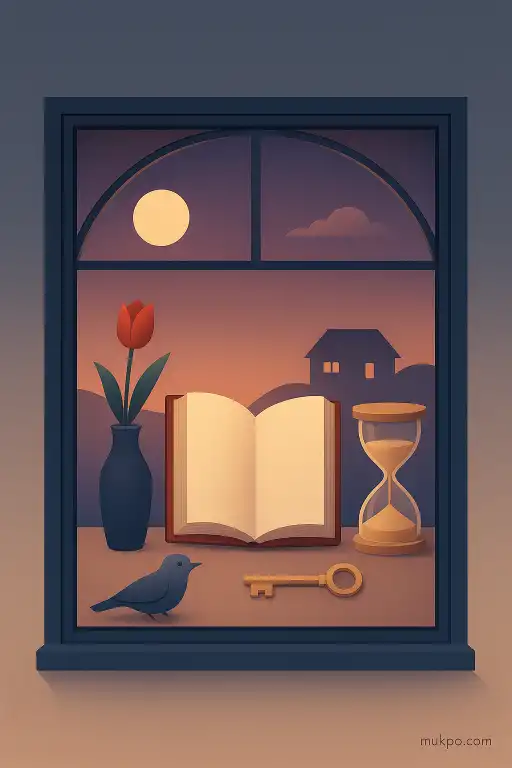 The shop window that arranges itself to tell a story at dusk