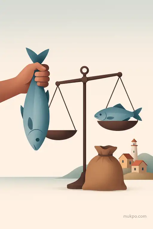 The village that still pays some workers with fresh fish hauled each morning