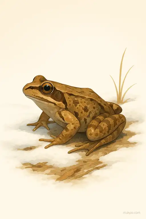 The wood frog that stops its heart and revives with spring thaw