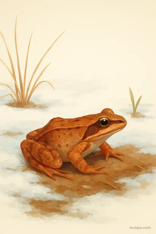 The wood frog that stops its heart and revives with spring thaw