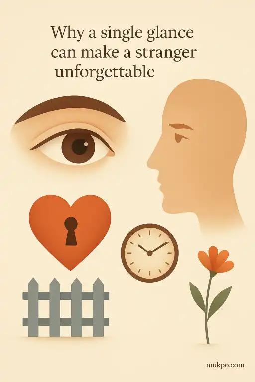 Why a single glance can make a stranger unforgettable