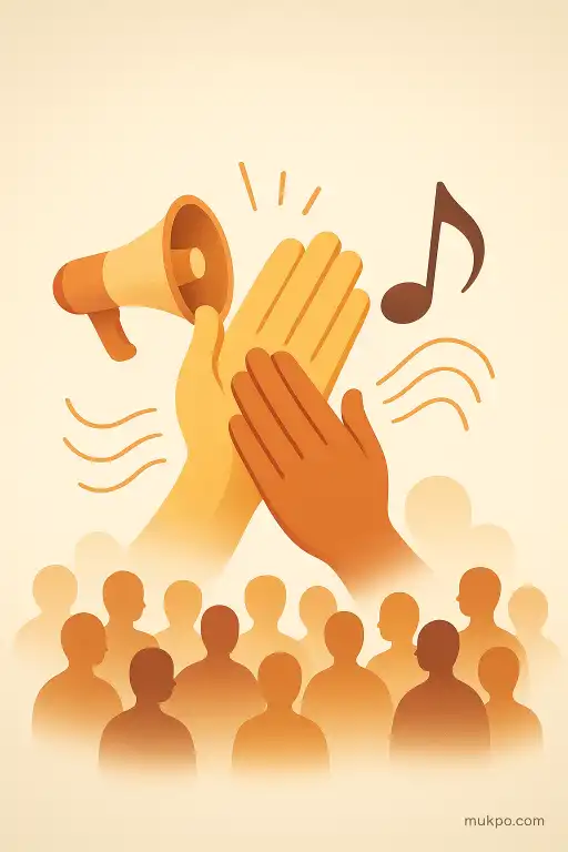 Why applause rolls through a crowd in surprising waves