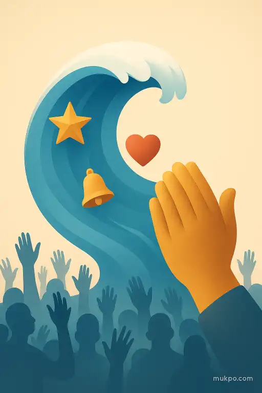 Why applause rolls through a crowd in surprising waves