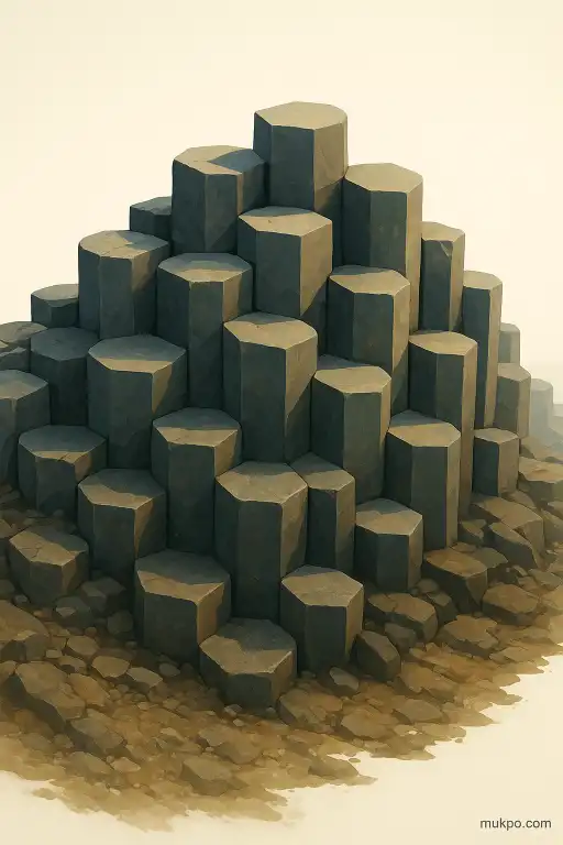 Why basalt columns form hexagons