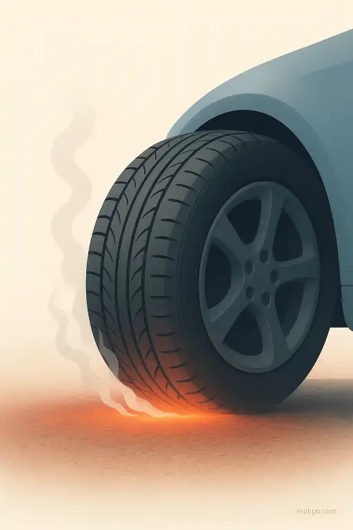 Why car tires squeal on hot asphalt from rubber chemistry