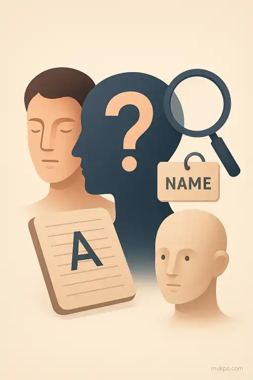 Why names are harder to recall than faces
